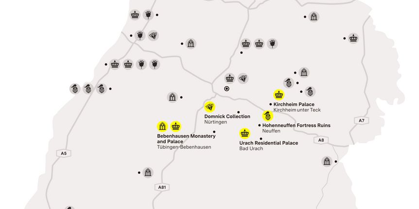 journey map "Swabian jura mountains & Tübingen"